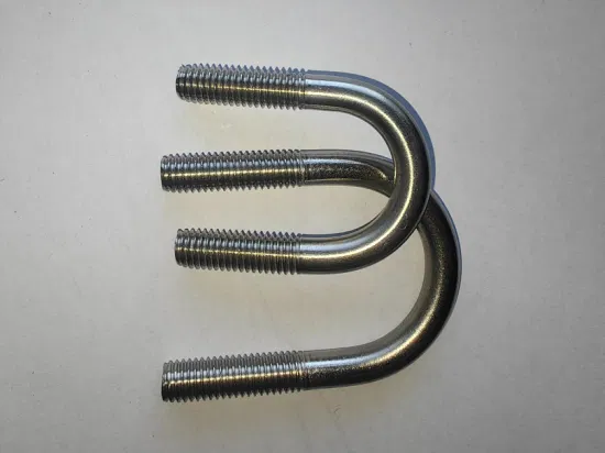 Collier de serrage en forme de U galvanisé galvanisé par zinc de tuyau d'OEM d'acier inoxydable de boulon d'acier au carbone U
